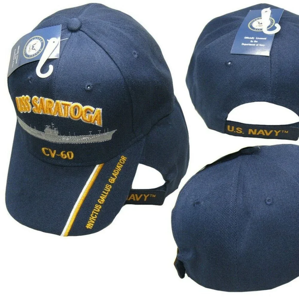 USS SARATOGA CV-60 US NAVY SHIP HAT OFFICIALLY LIC